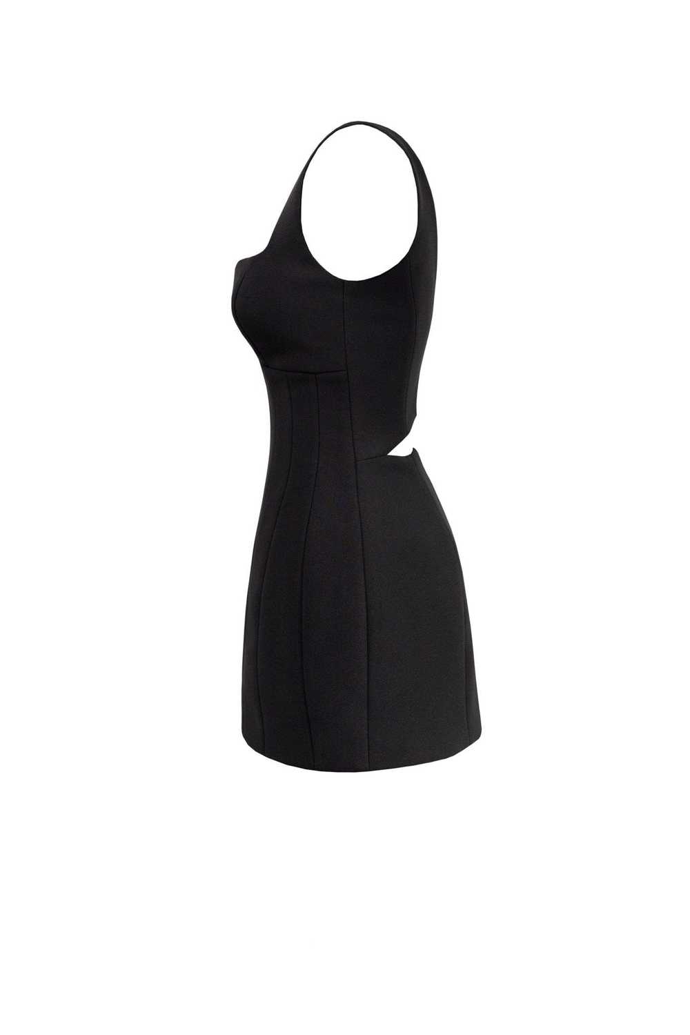 Milla Glossy ultra mini dress in black with cutou… - image 7