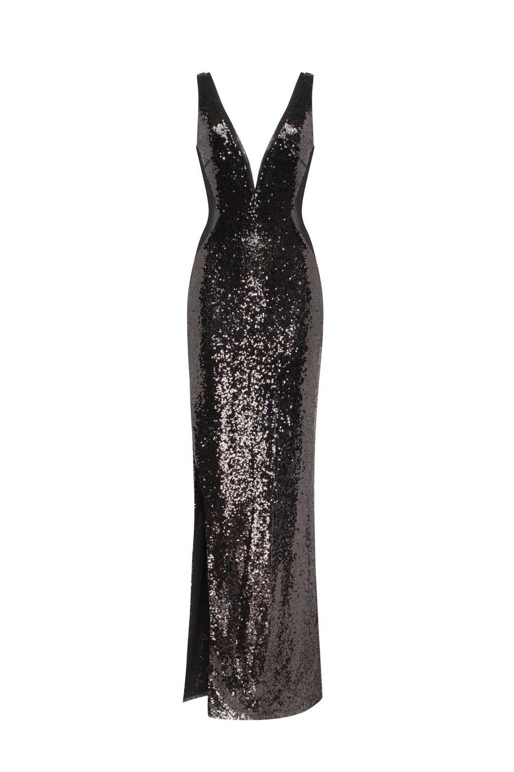Milla Dazzling fully sequined black maxi dress, S… - image 1
