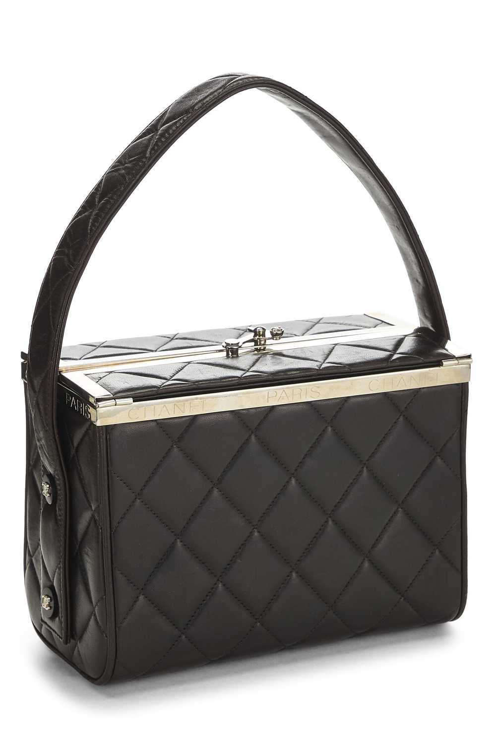 Black Quilted Lambskin Box Vanity Small - image 2