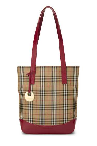 Red Haymarket Check Pocket Shoulder Bag - image 1