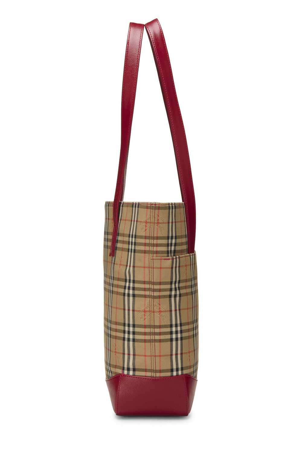 Red Haymarket Check Pocket Shoulder Bag - image 3