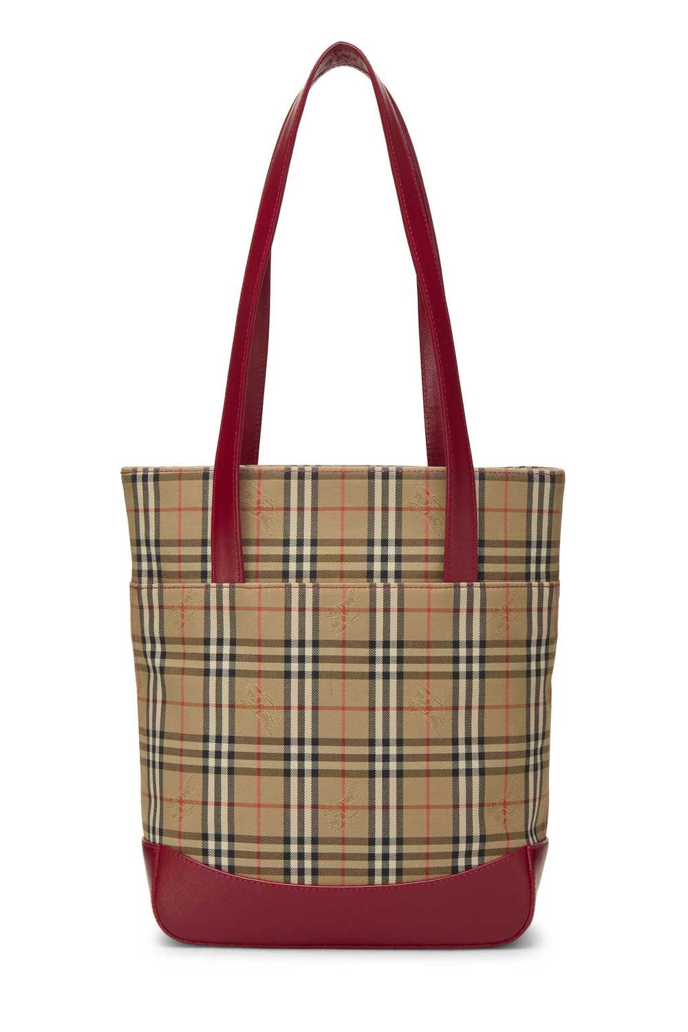 Red Haymarket Check Pocket Shoulder Bag - image 4