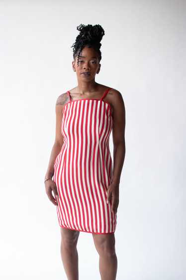 1990s Red and White Striped | Geoffrey Beene