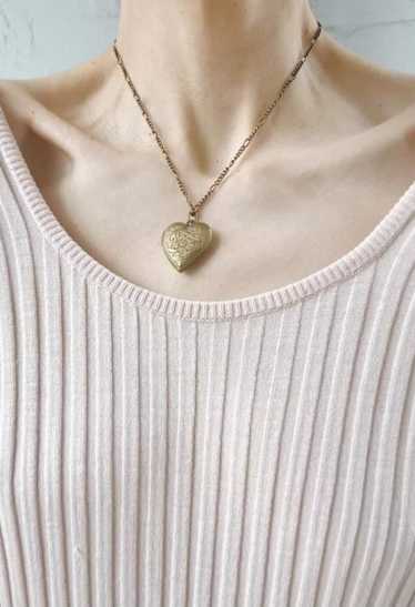 puffy heart necklace