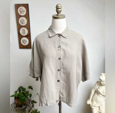 Eleven Stitch Design Minimalist Button Down Top (… - image 1