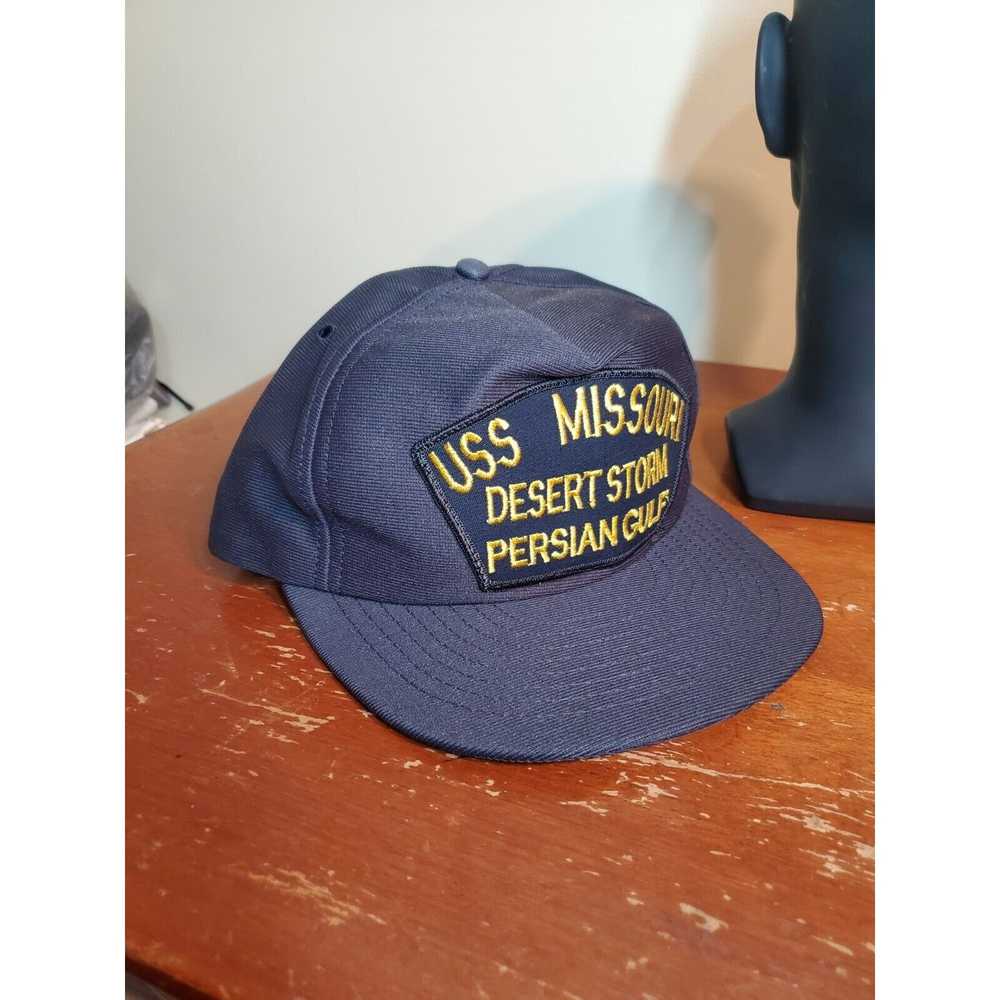 Trucker Hat Vintage USS Missouri Hat Desert Storm… - image 6