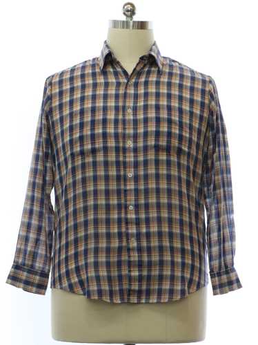 1980's JC Penney Mens Plaid JC Penney Shirt