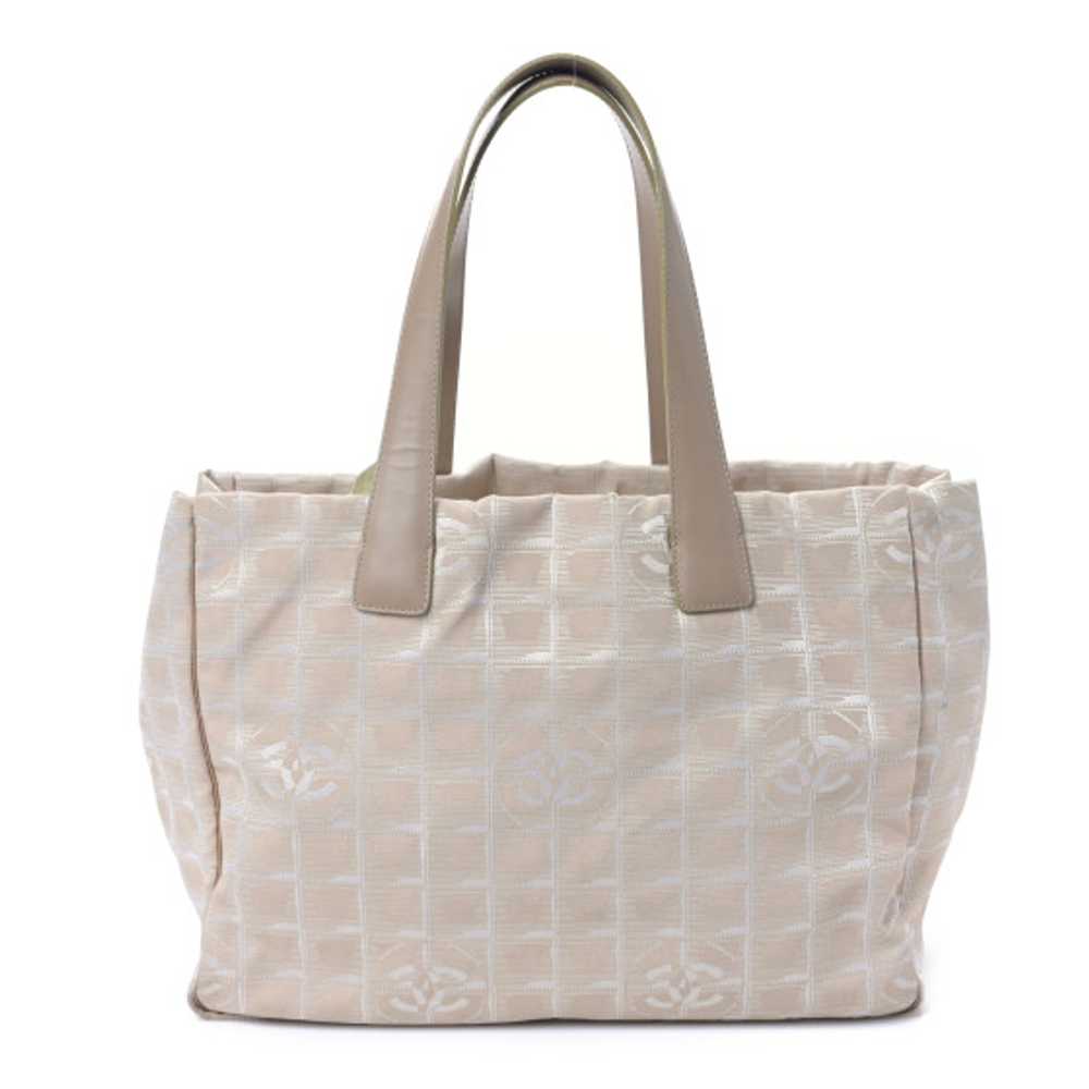 CHANEL Nylon Medium Travel Tote Beige - image 1