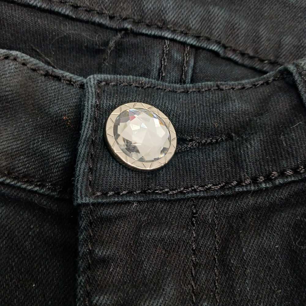 Machine Black Distressed Skinny Jeans Women's Siz… - image 4