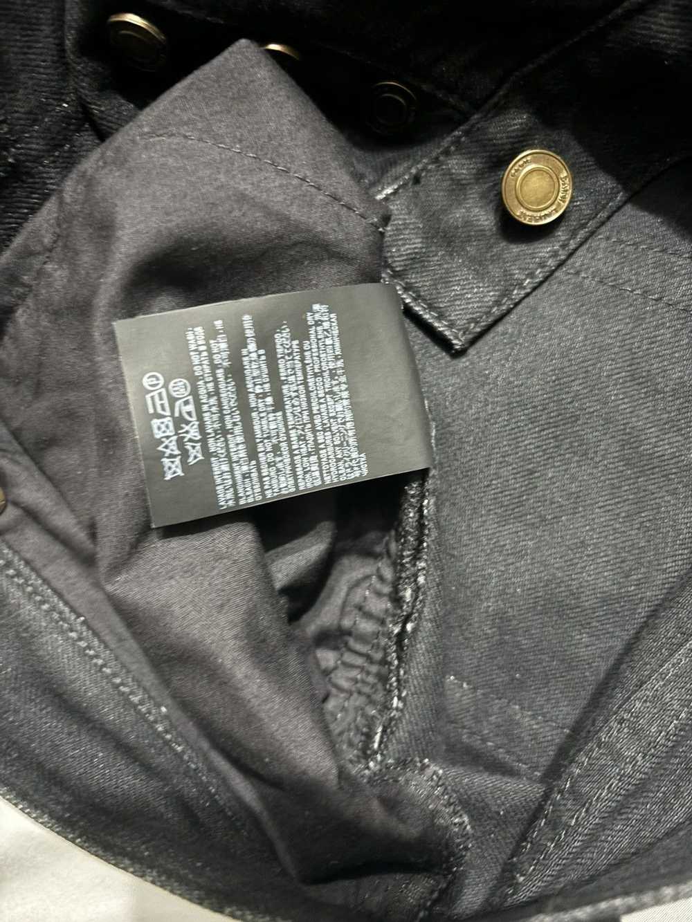 Yves Saint Laurent SLP denim black skinny jeans 3… - image 7