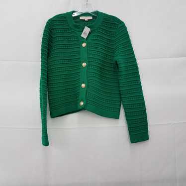 Loft Green Knit Cardigan NWT Size Medium - image 1