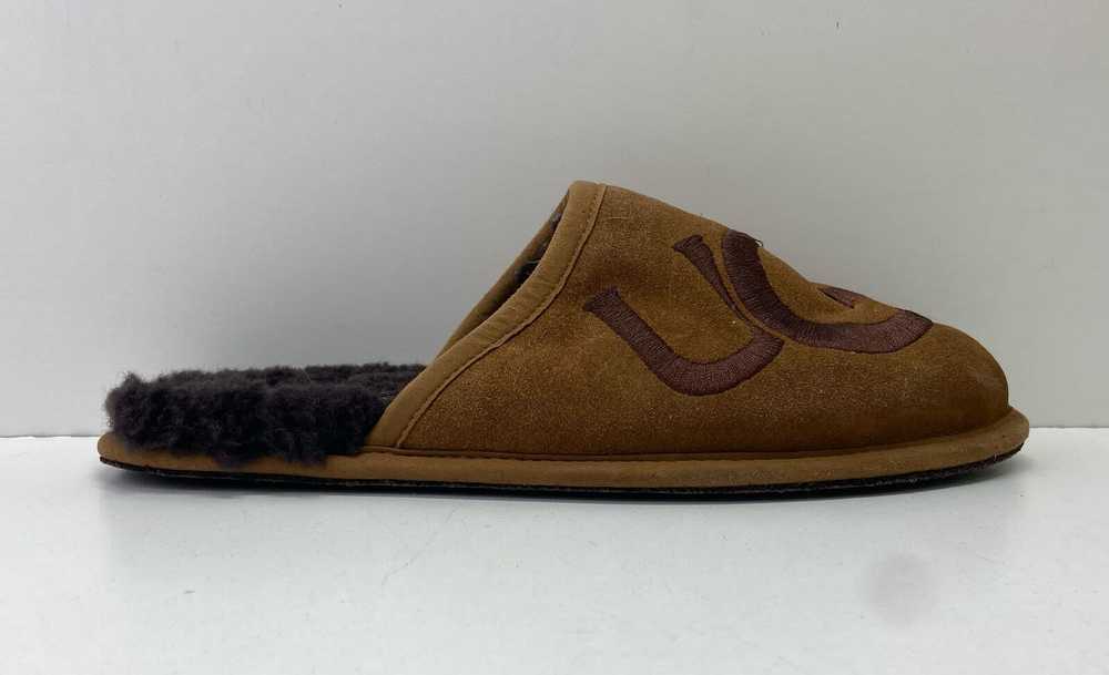 UGG 1101324 Scuff Logo Brown Suede Slide Slippers… - image 1