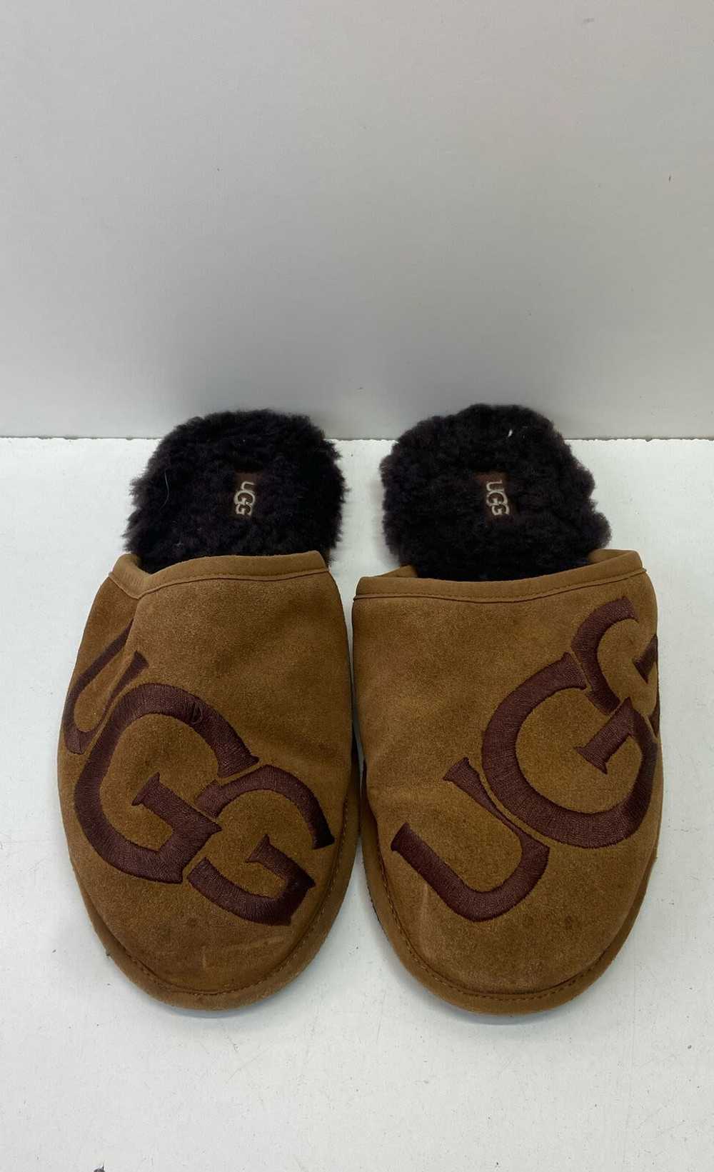 UGG 1101324 Scuff Logo Brown Suede Slide Slippers… - image 6