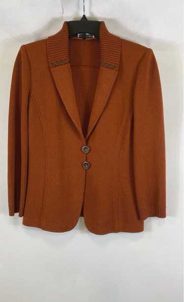 St. John Sport Rust Orange Knit Blazer - Size P - image 1