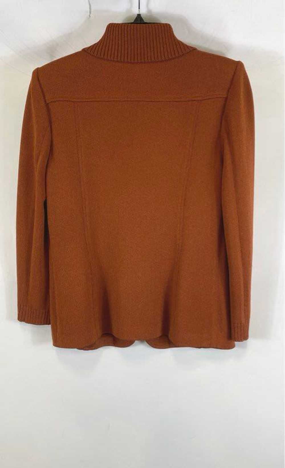 St. John Sport Rust Orange Knit Blazer - Size P - image 2