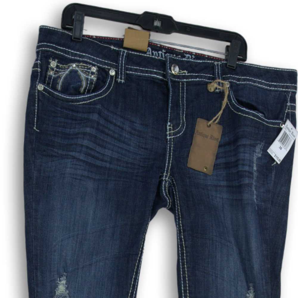NWT Antique Rivet Womens Bootcut Leg Jeans Distre… - image 3