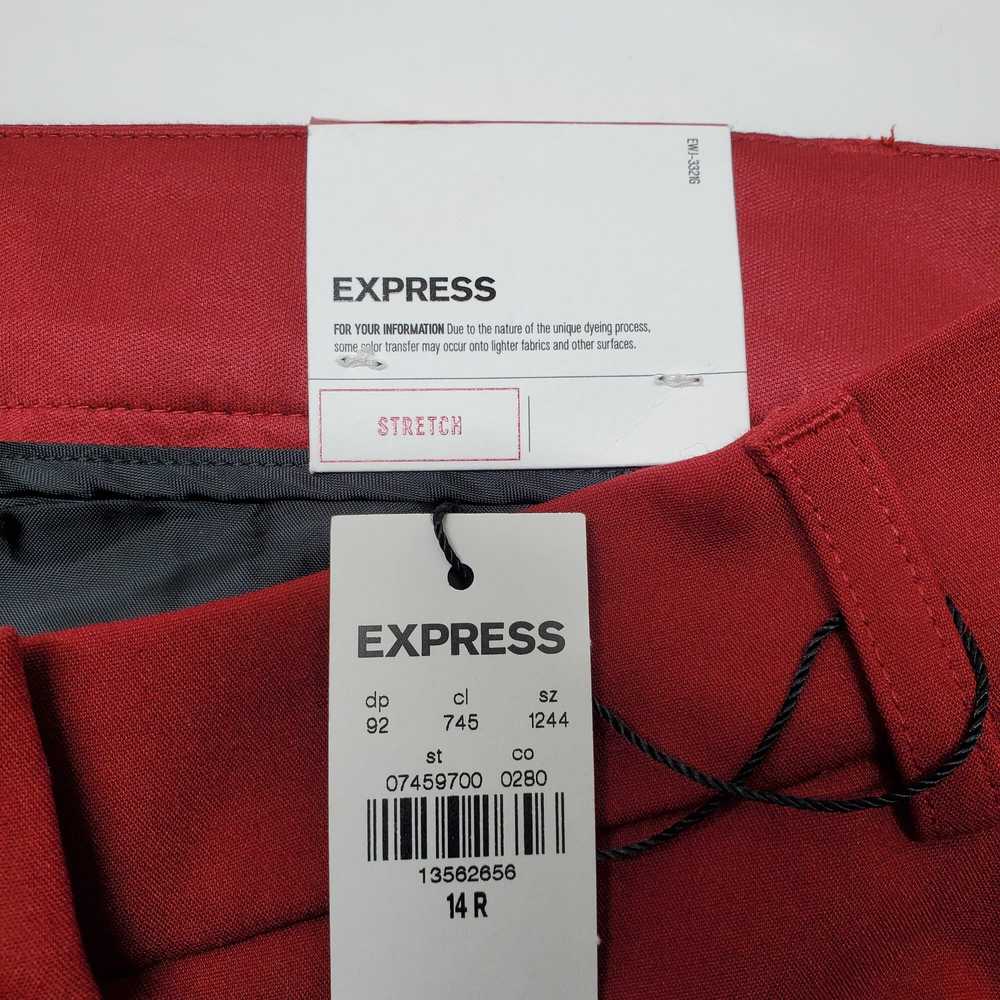 Express Women's Red Stretch Publicist Mid Rise An… - image 3