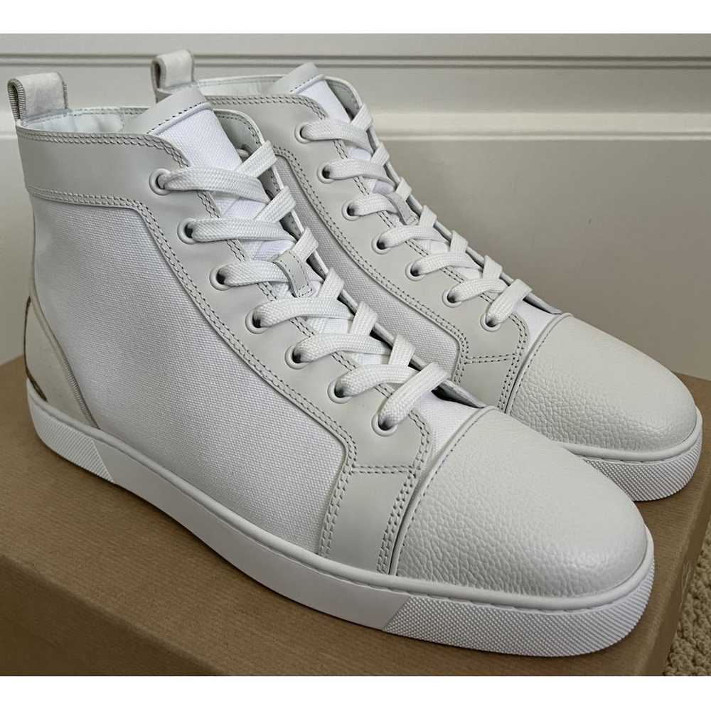 Christian Louboutin Louis cloth high trainers - image 5