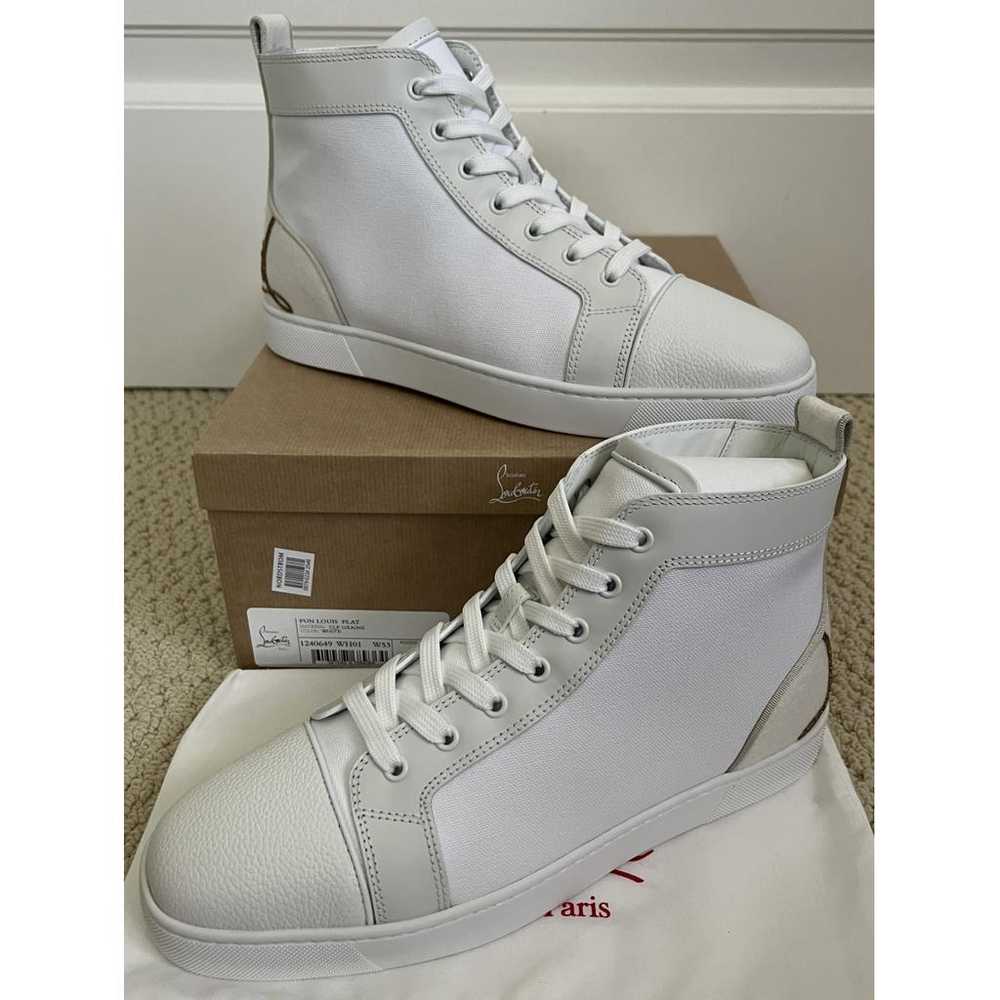 Christian Louboutin Louis cloth high trainers - image 6