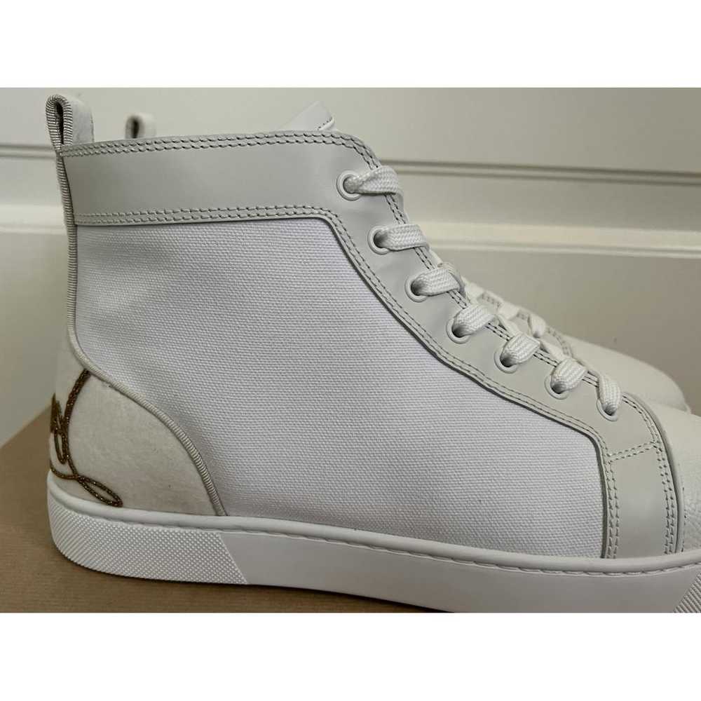 Christian Louboutin Louis cloth high trainers - image 7