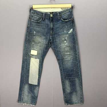 Jean × Levi's × Vintage Vintage Levis 550 Patchwo… - image 1