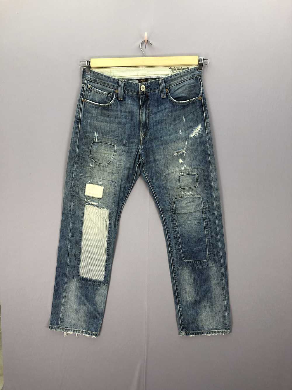 Jean × Levi's × Vintage Vintage Levis 550 Patchwo… - image 3