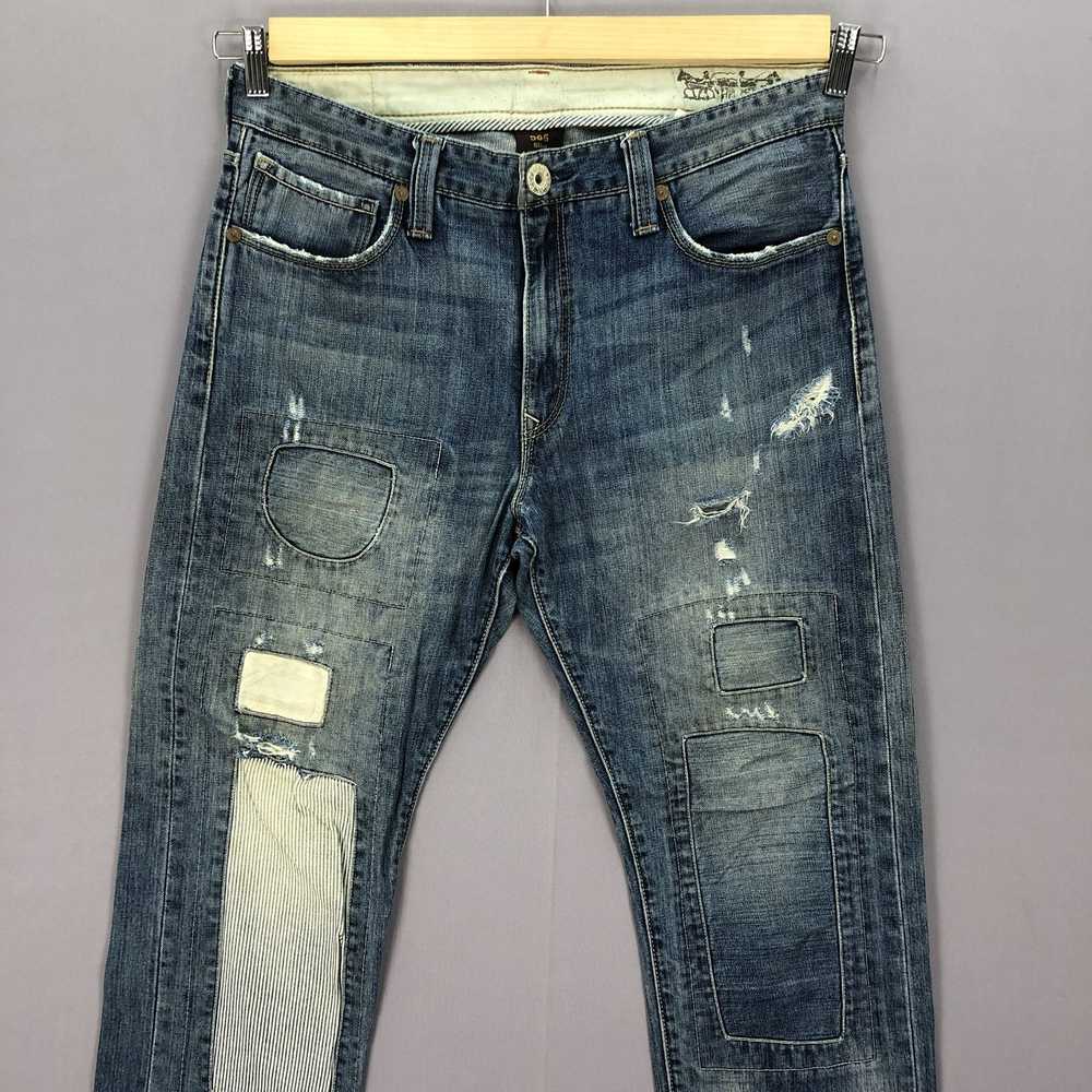 Jean × Levi's × Vintage Vintage Levis 550 Patchwo… - image 5