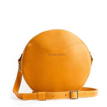 Portland Leather Sunflower Circle Crossbody