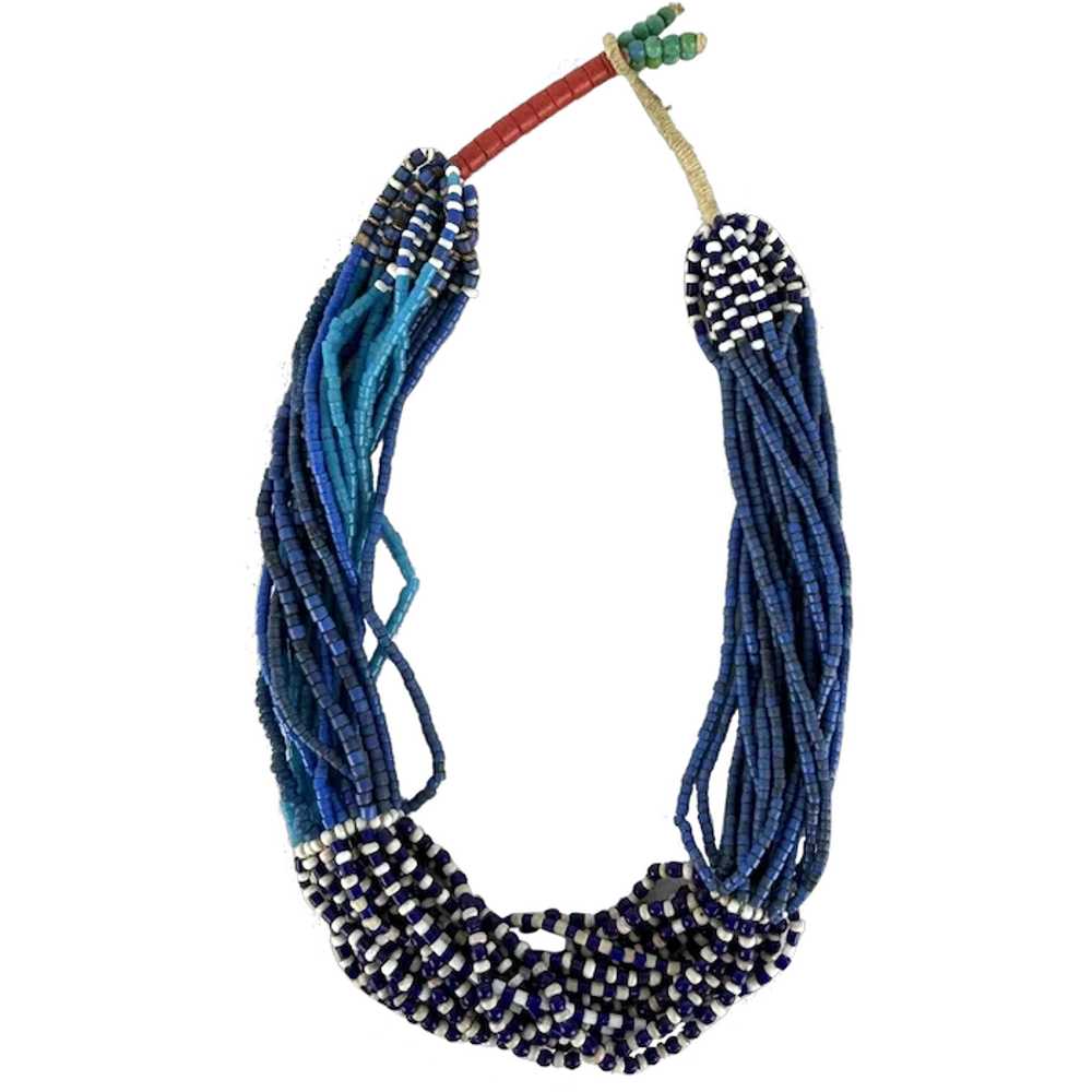 Naga Multi Colored Glass Bead Necklace - image 1