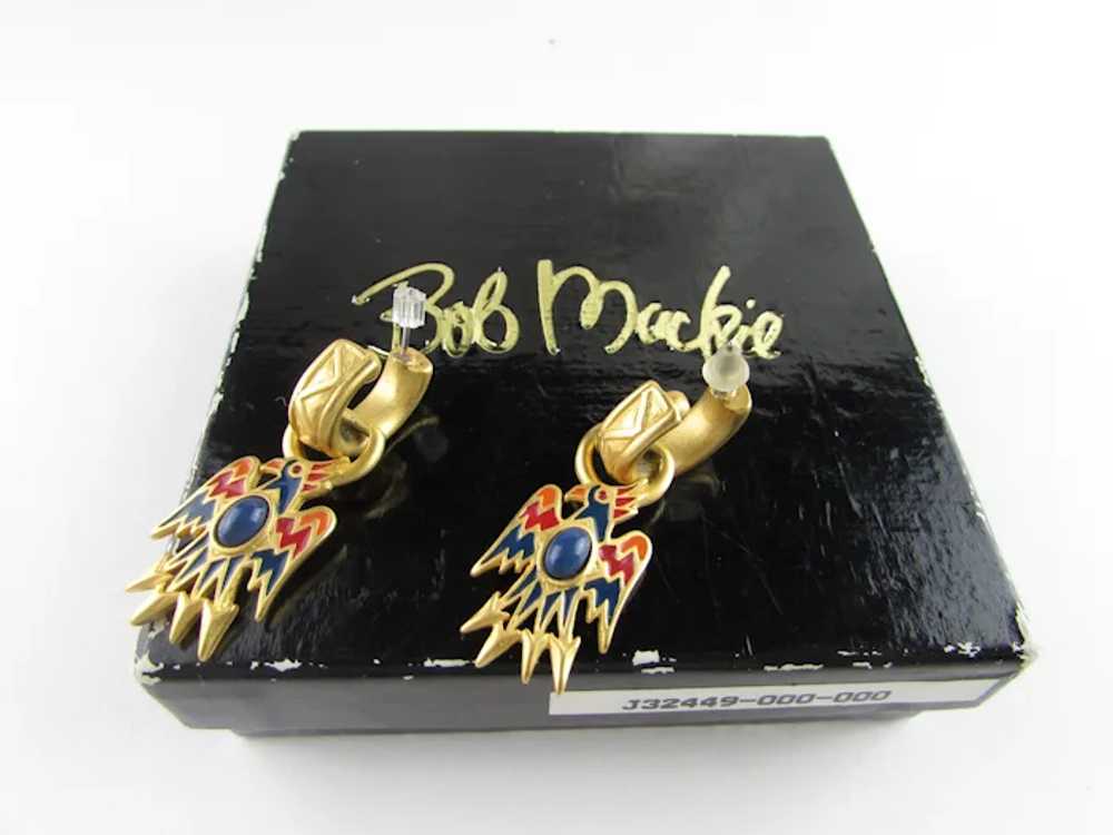 Bob Mackie Designer Gold Tone Convertible Earring… - image 12