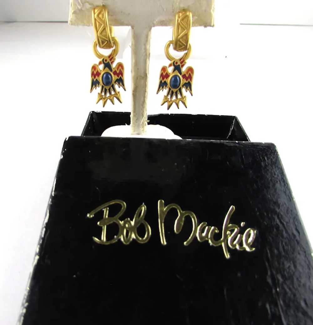 Bob Mackie Designer Gold Tone Convertible Earring… - image 3