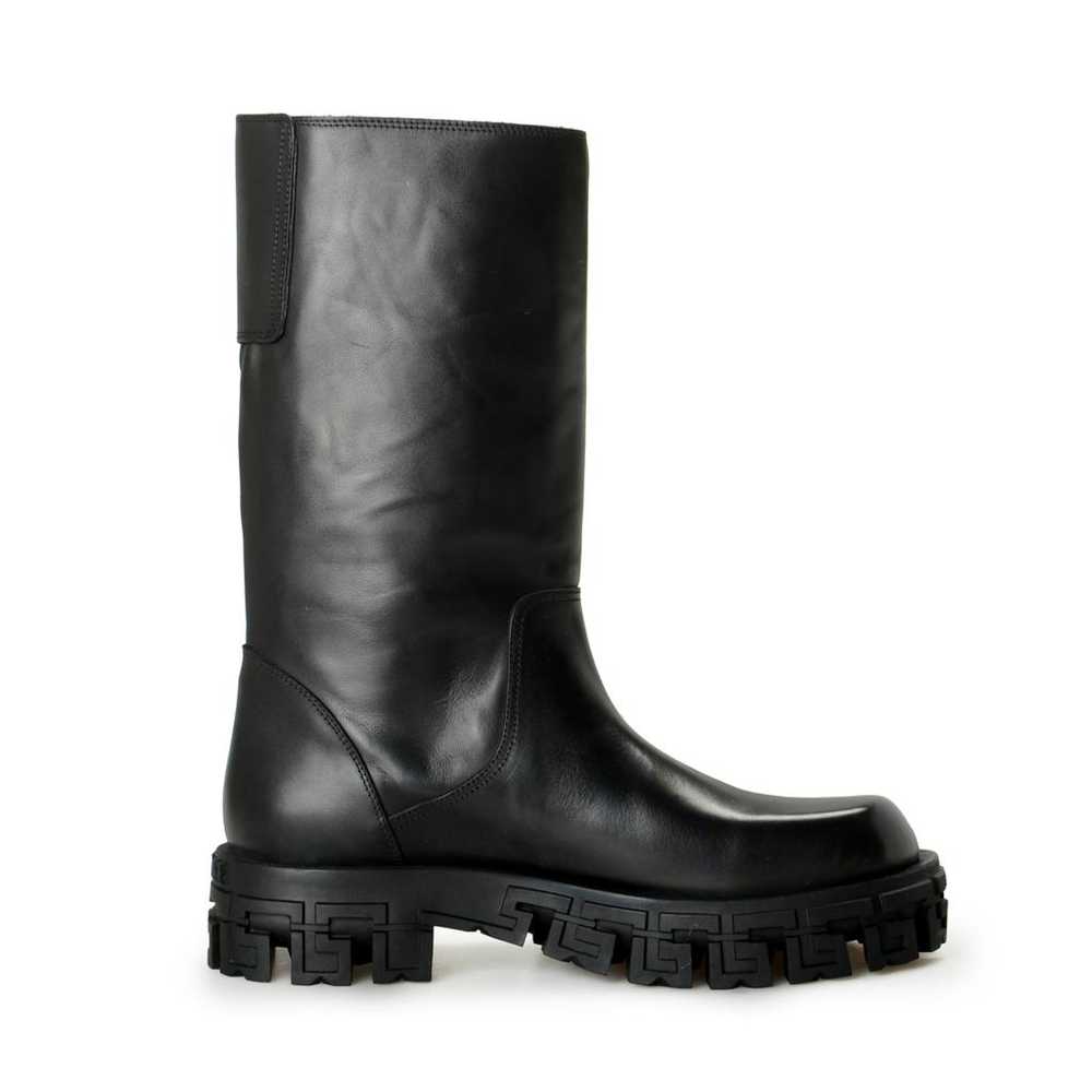 Versace Leather boots - image 4