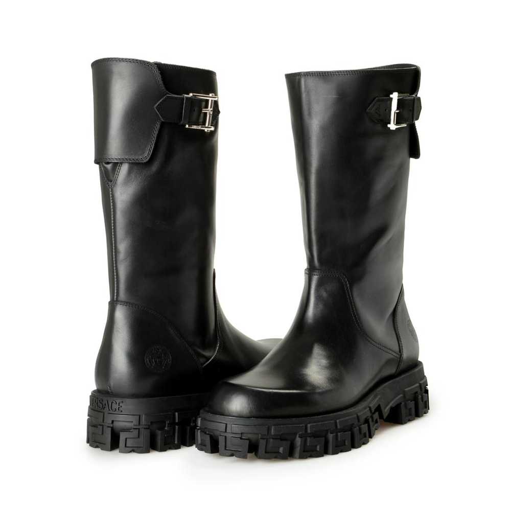 Versace Leather boots - image 8