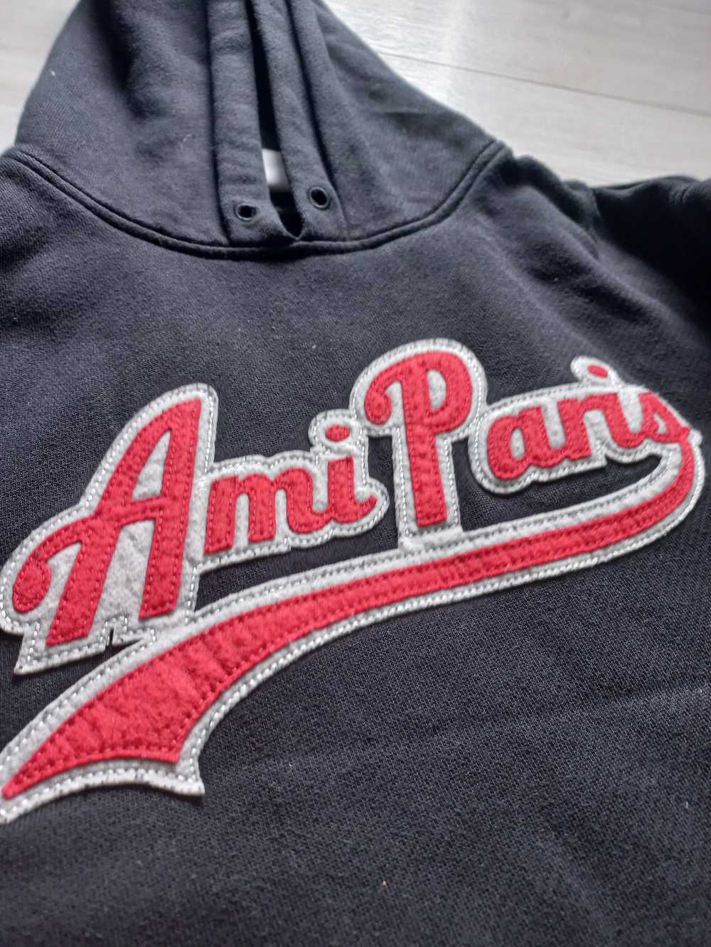 AMI Ami Paris Hoodie Black big logo - image 5