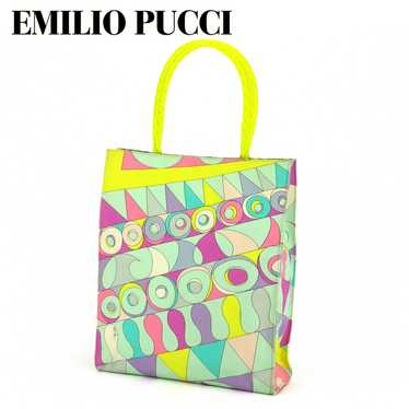 Emilio Pucci Tote Bag Back Handbag Ladies Pattern… - image 1