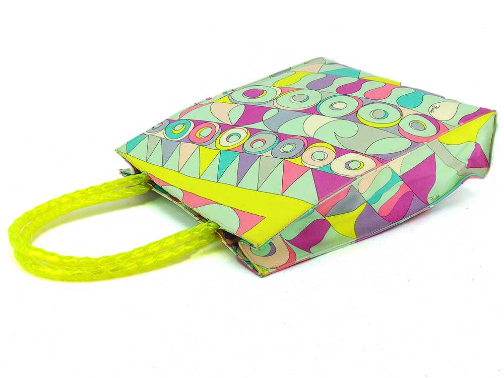 Emilio Pucci Tote Bag Back Handbag Ladies Pattern… - image 3