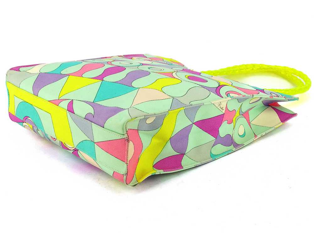 Emilio Pucci Tote Bag Back Handbag Ladies Pattern… - image 4