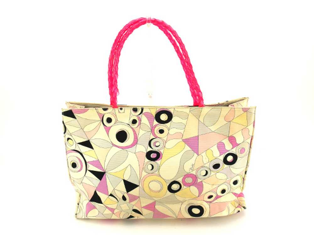Emilio Pucci Tote Bag Shoulder Pattern Multi Pink… - image 2
