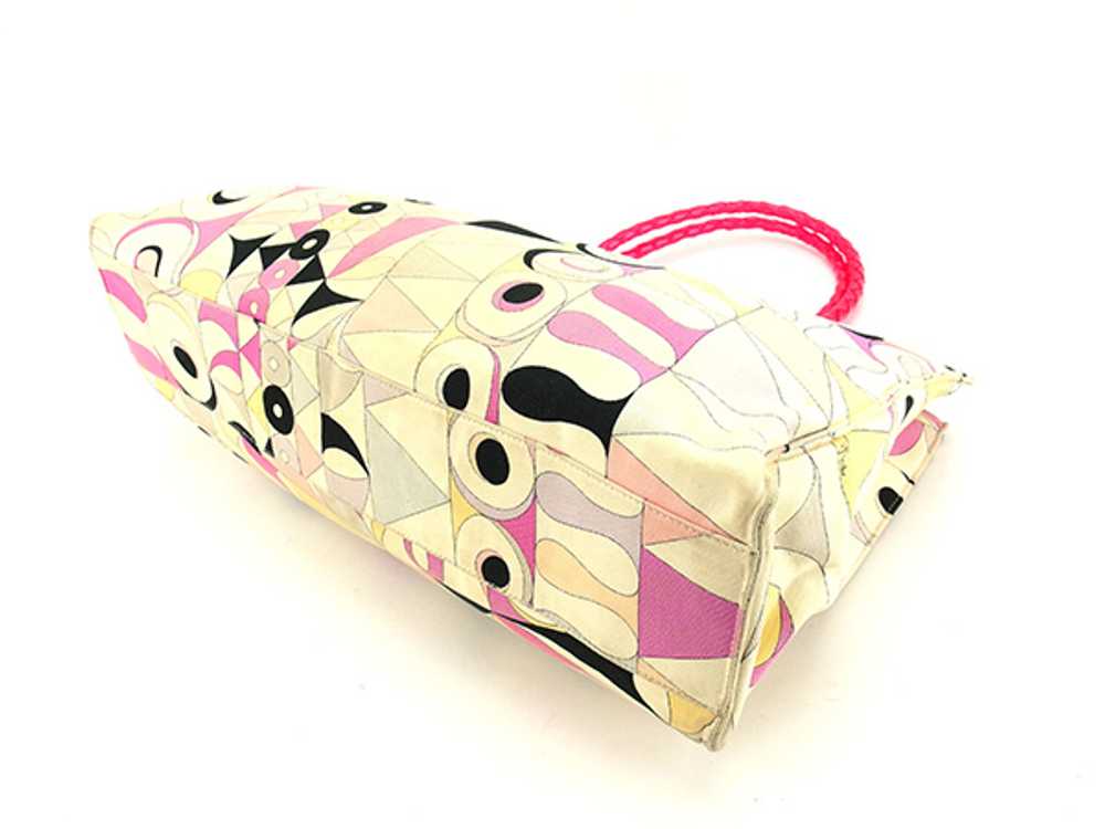 Emilio Pucci Tote Bag Shoulder Pattern Multi Pink… - image 4