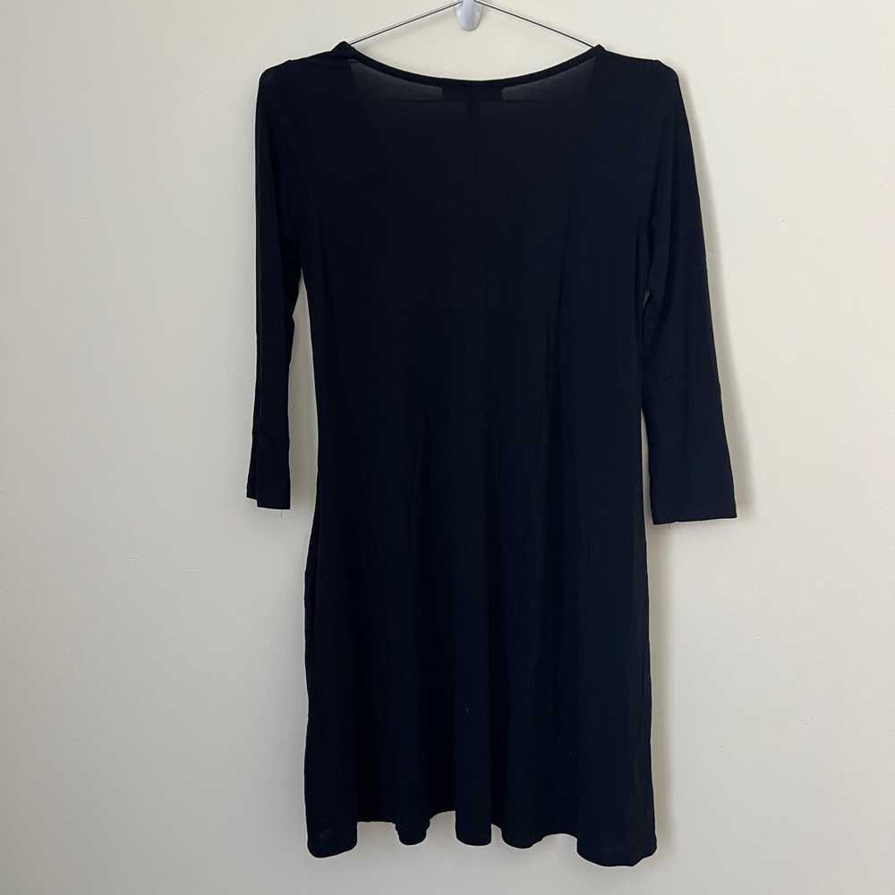 Lulus Black 3/4 Sleeve A Line Dress Size S - image 2