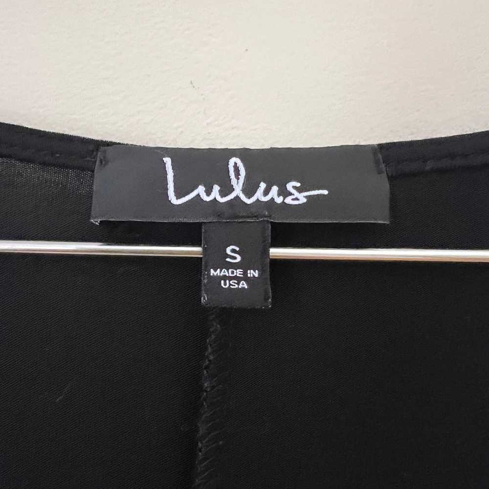 Lulus Black 3/4 Sleeve A Line Dress Size S - image 3