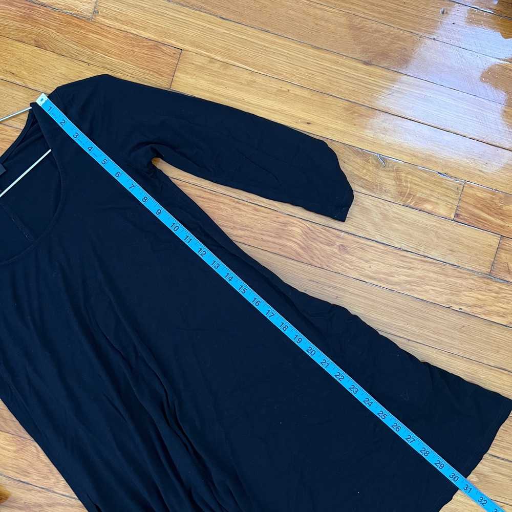 Lulus Black 3/4 Sleeve A Line Dress Size S - image 7