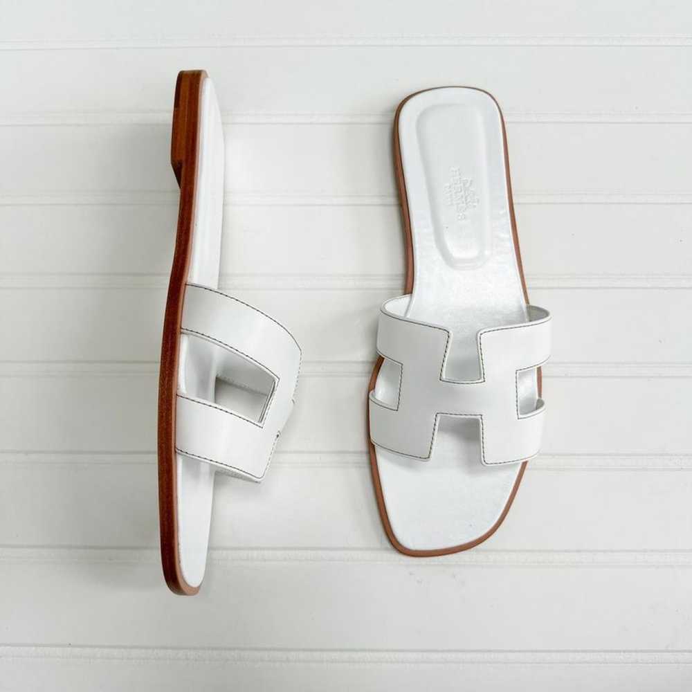 Hermès Leather sandal - image 2