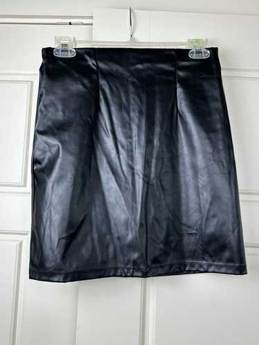 Asos Asos Black Pleather Mini skirt