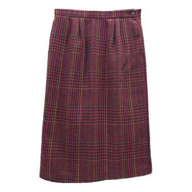 Non Signé / Unsigned Wool mid-length skirt