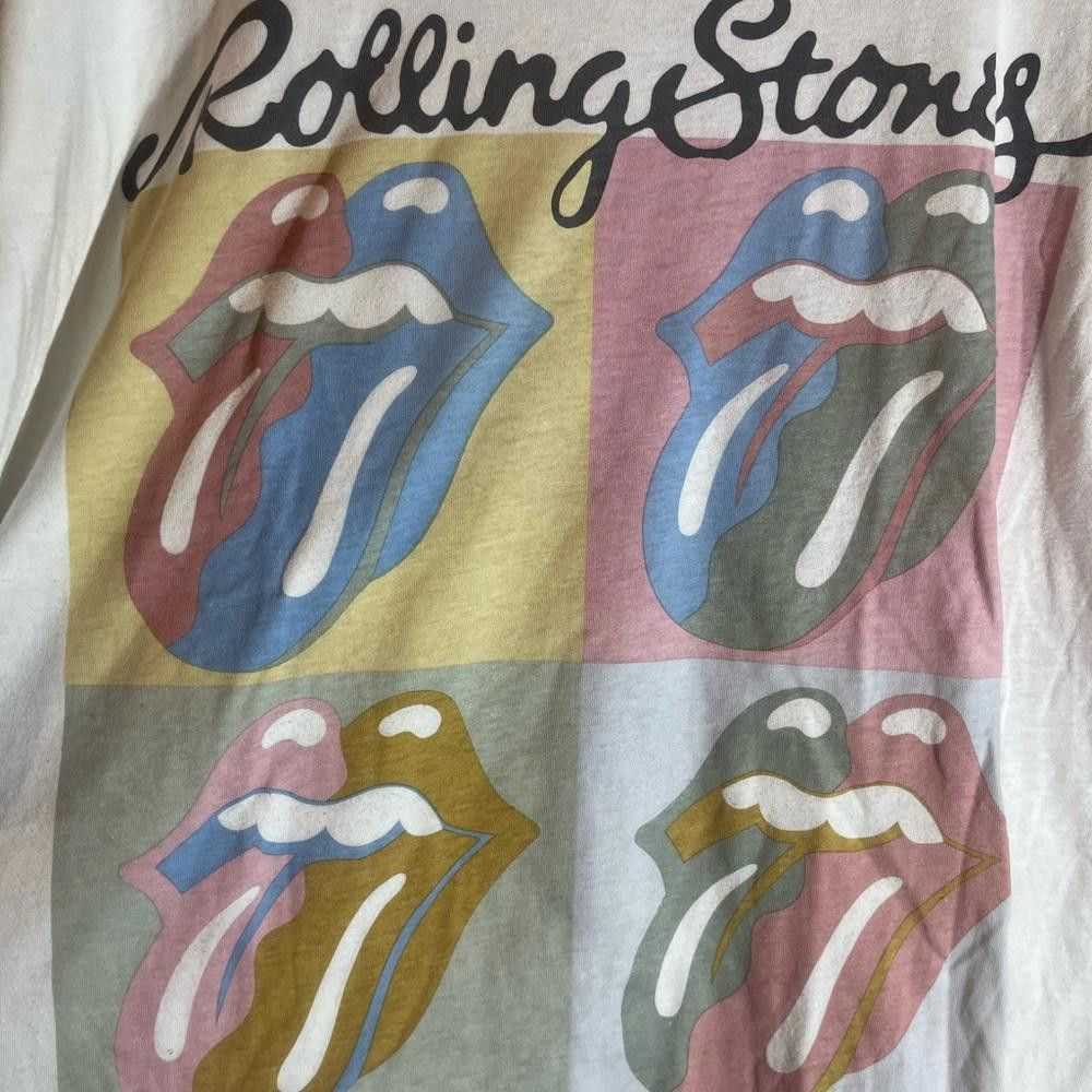 Designer Rolling Stones 4xlarge white graphic vin… - image 1