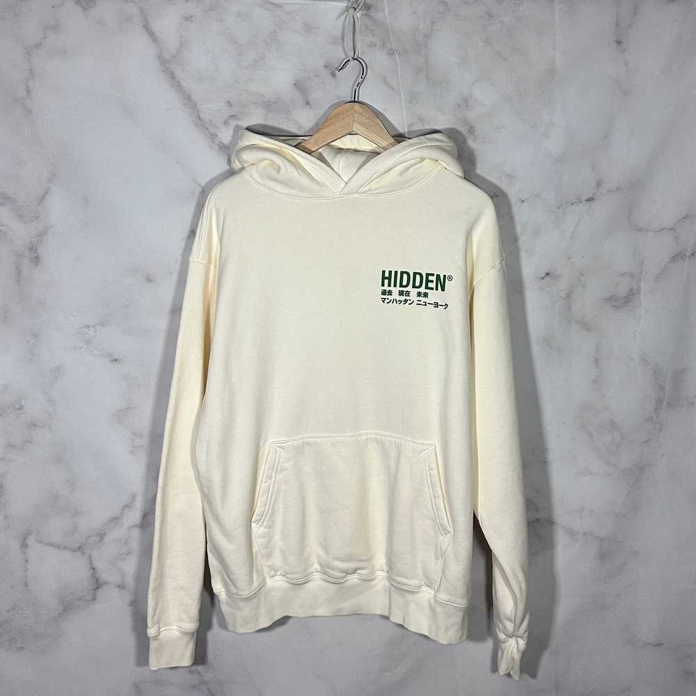 HIDDEN Hidden NY Cream/Green Logo Hoodie - image 1