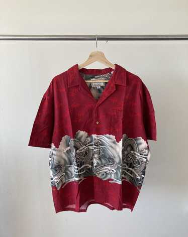 Hawaiian Shirt × Vintage Vintage 1980s Camp Collar