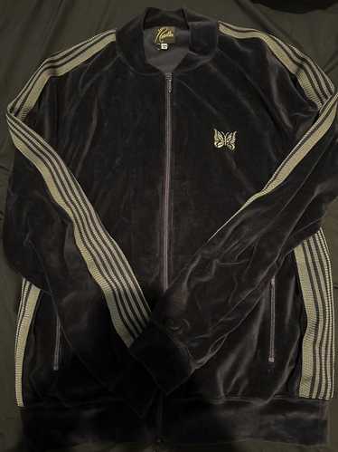 Needles Needles Navy Velvet-Effect Jacket