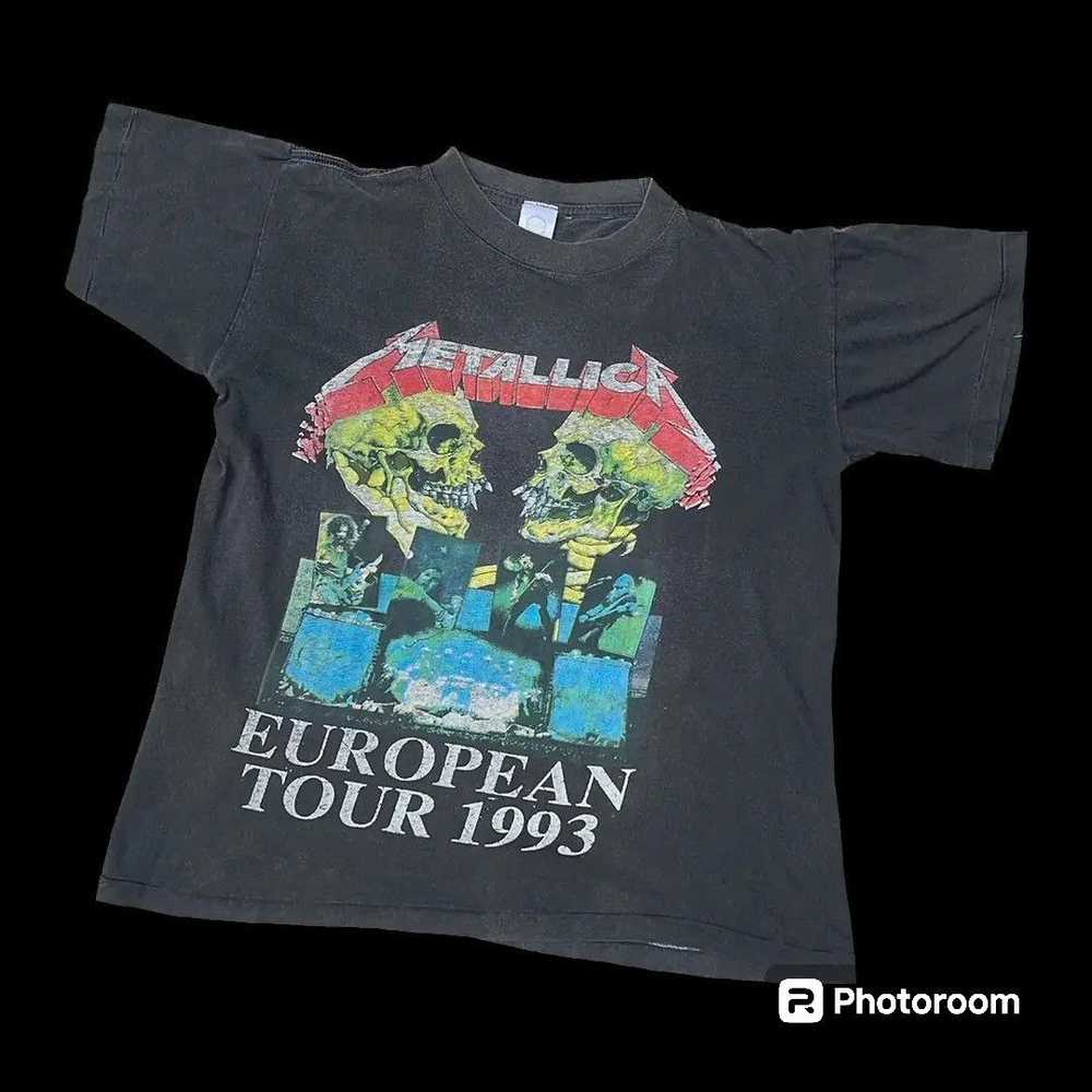 Band Tees × Metallica × Vintage Metallica 1993 Eu… - image 1